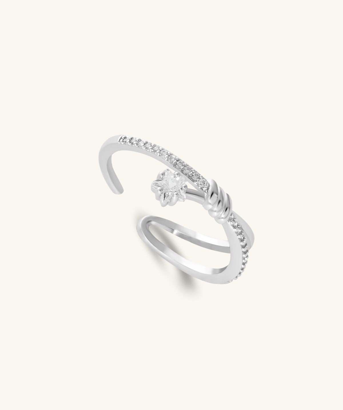 Twinkling Star Ring - Brass - Oumo Jewelry