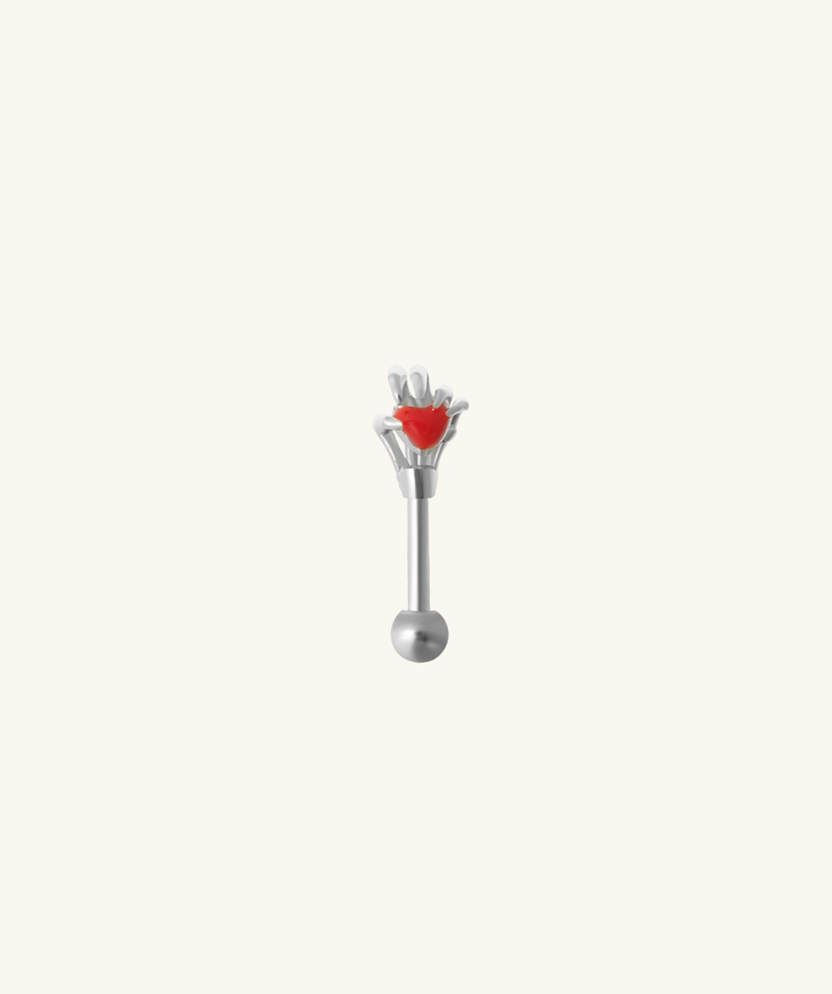 Love Vertical Helix Stud - Stainless Steel - Vertical Helix - Oumo Jewelry