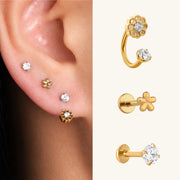 Titanium Nuria Ear Stack Set