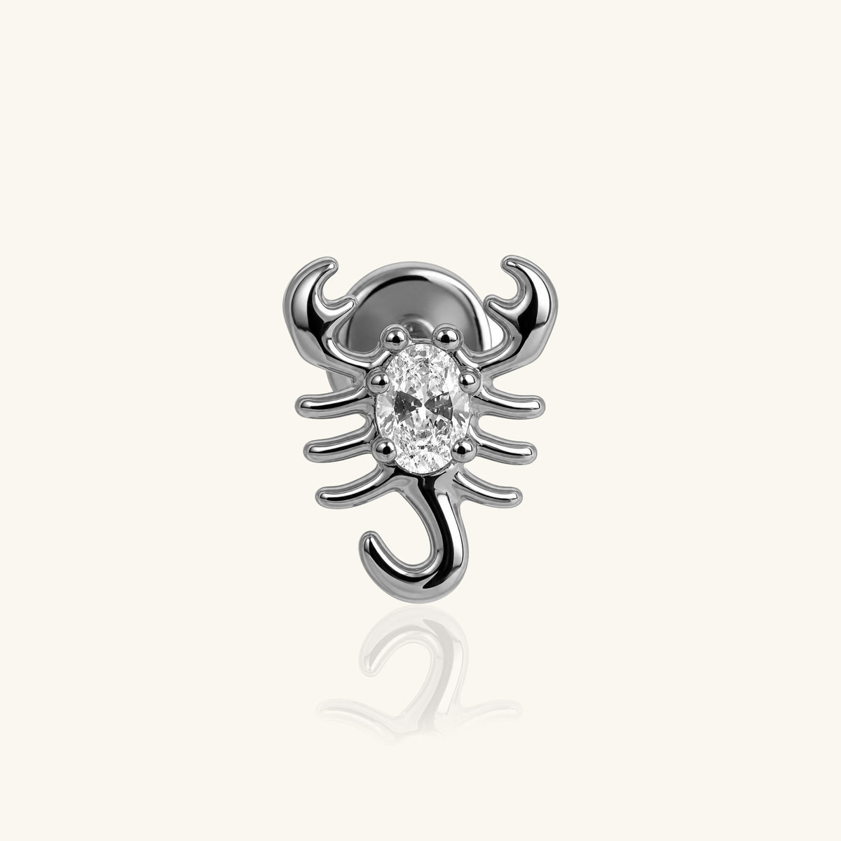 Titanium Scorpio Stud - OumoJewelry