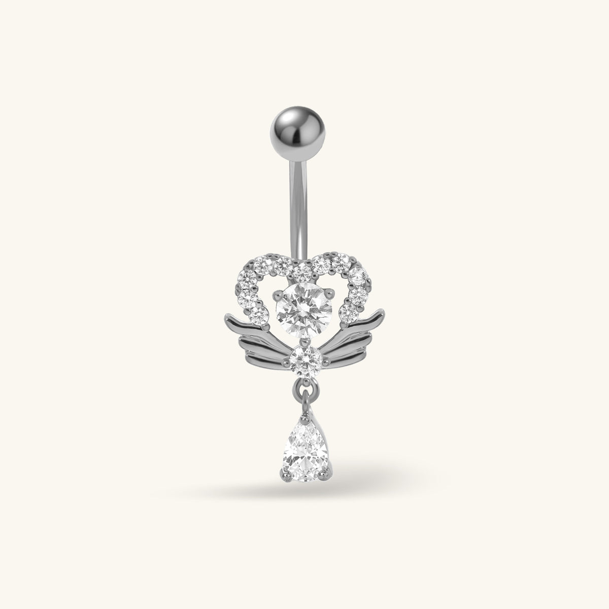Toran Heart Belly Ring - Oumo Jewelry