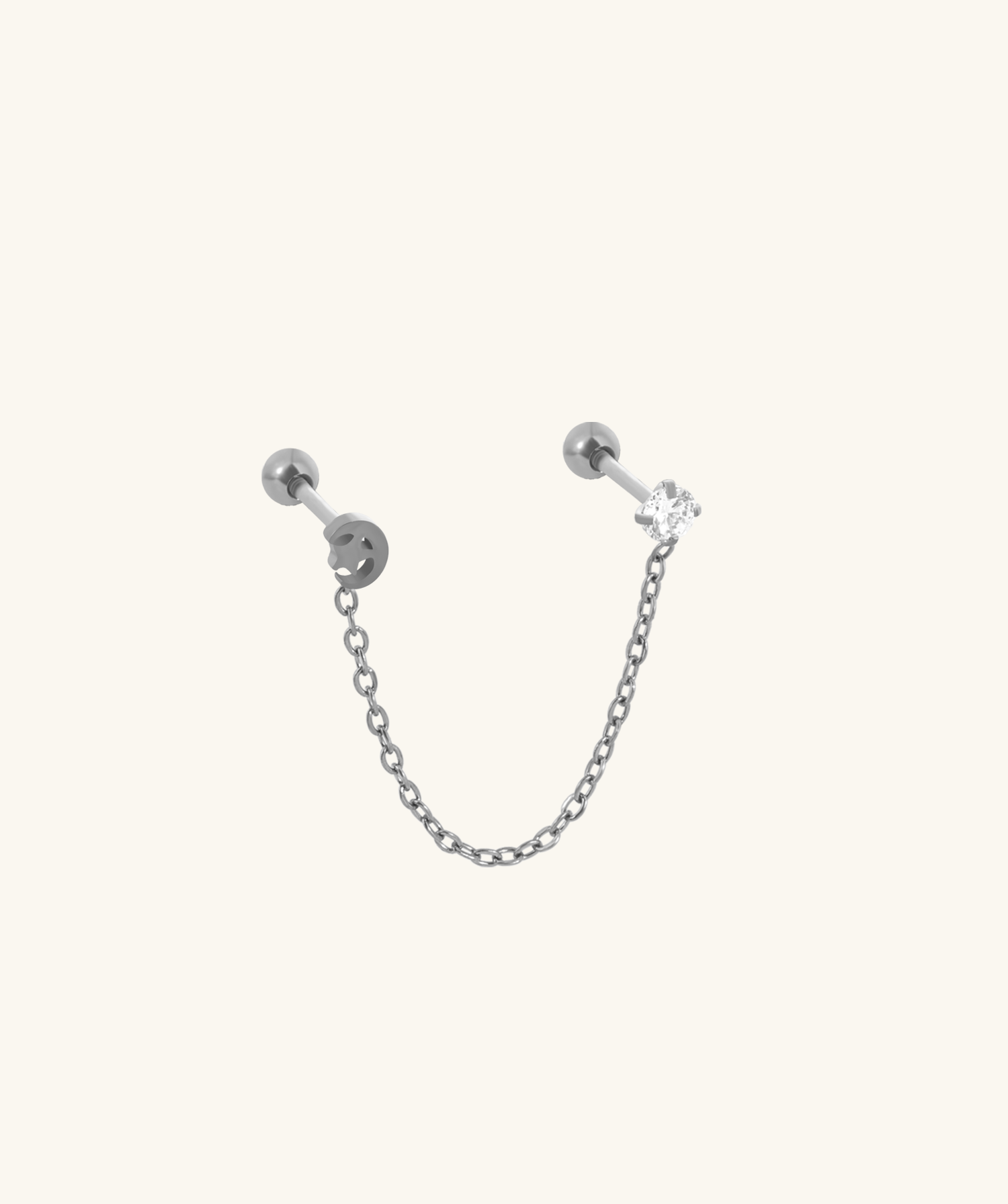 Tessa Chain Stud - OumoJewelry