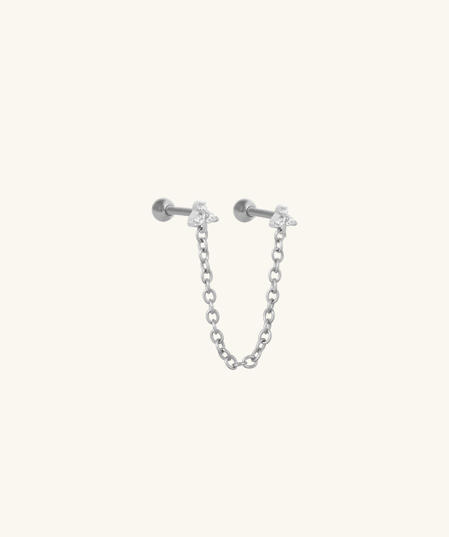 Gemstones Chain Stud - OumoJewelry