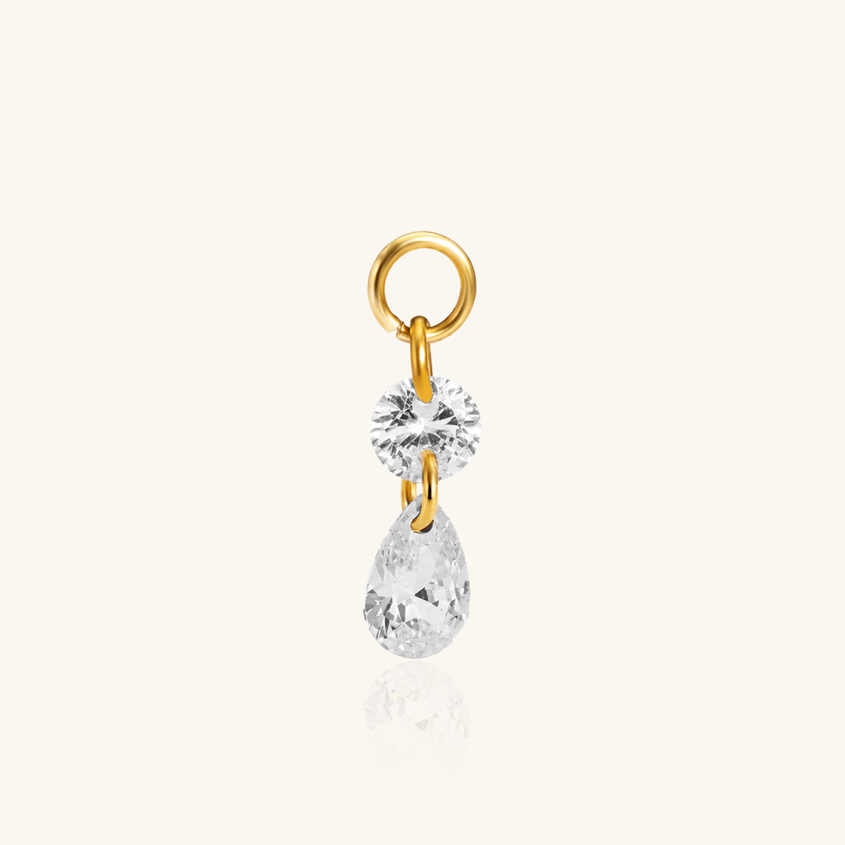 Selin Charm Drop - Stainless Steel - Oumo Jewelry