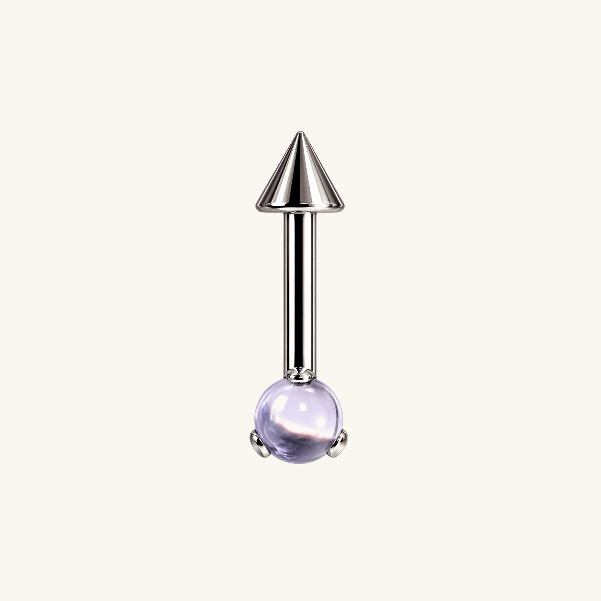 Titanium Leda Vertical Helix - OumoJewelry