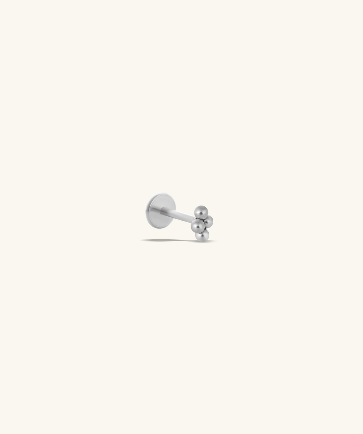 Beads Threadless Stud - Stainless Steel - Helix, Forward Helix, Upper Lobe - Oumo Jewelry