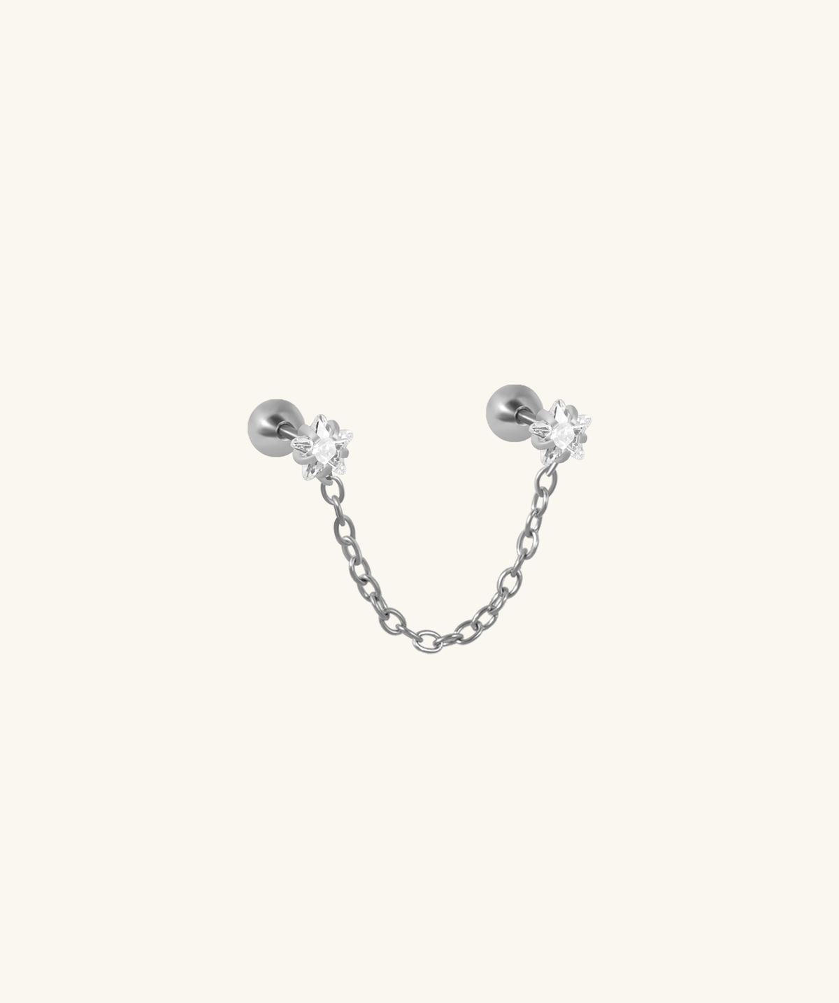 Shining Star Chain - Stainless Steel - Lobe, Upper Lobe - Oumo Jewelry