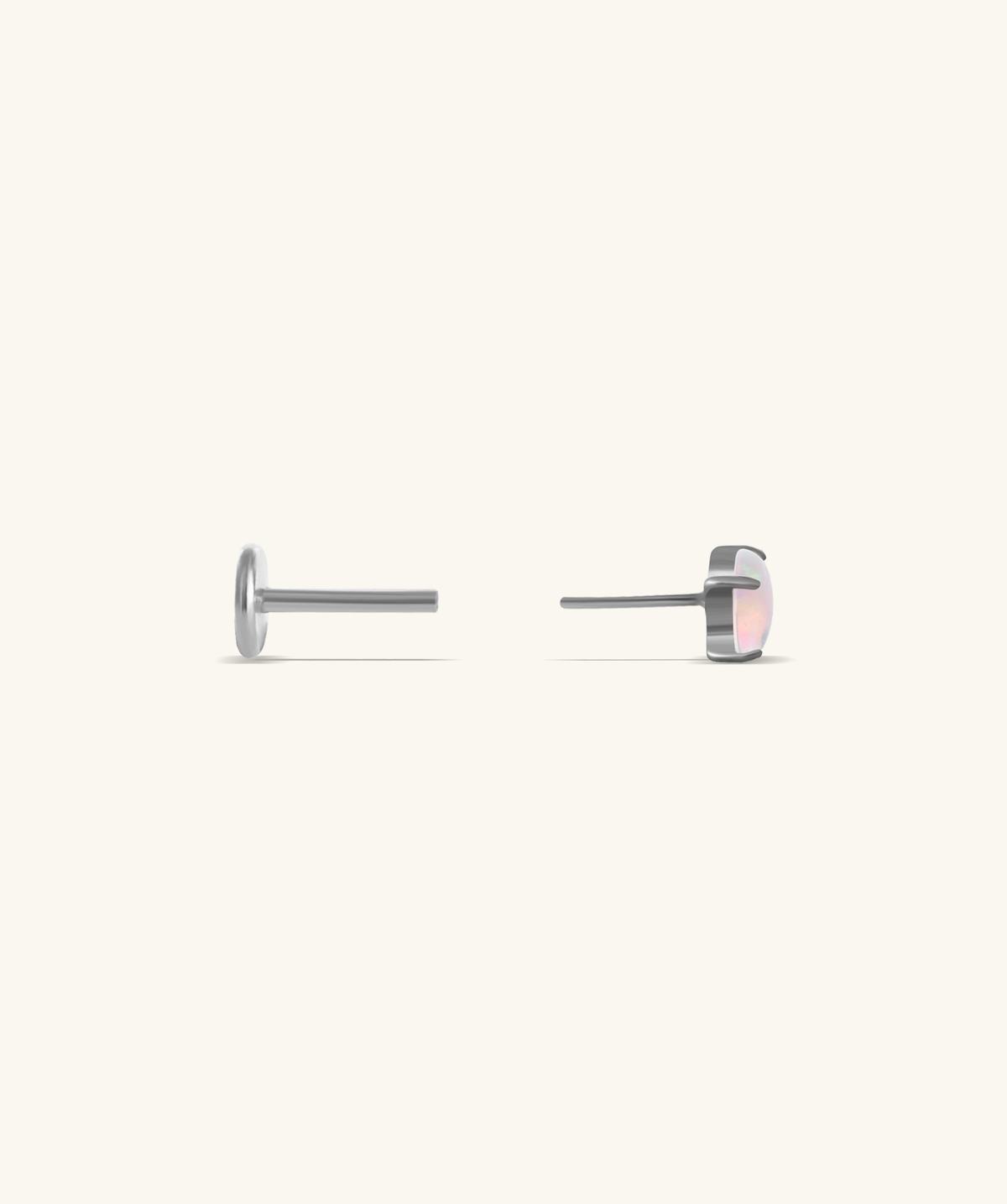 Titanium Aurora Stud - Titanium - Helix, Forward Helix, Upper Lobe - Oumo Jewelry
