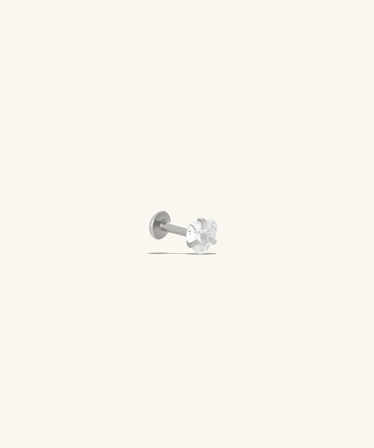 Love Flatback Stud - Stainless Steel - Helix, Forward Helix, Upper Lobe - Oumo Jewelry