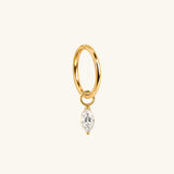 Titanium Marquise Dangle - OumoJewelry