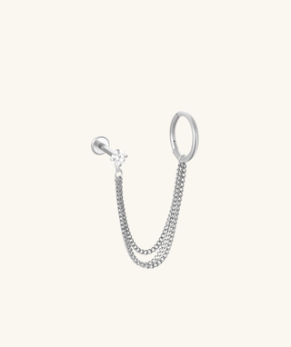 Triple Chain Earring