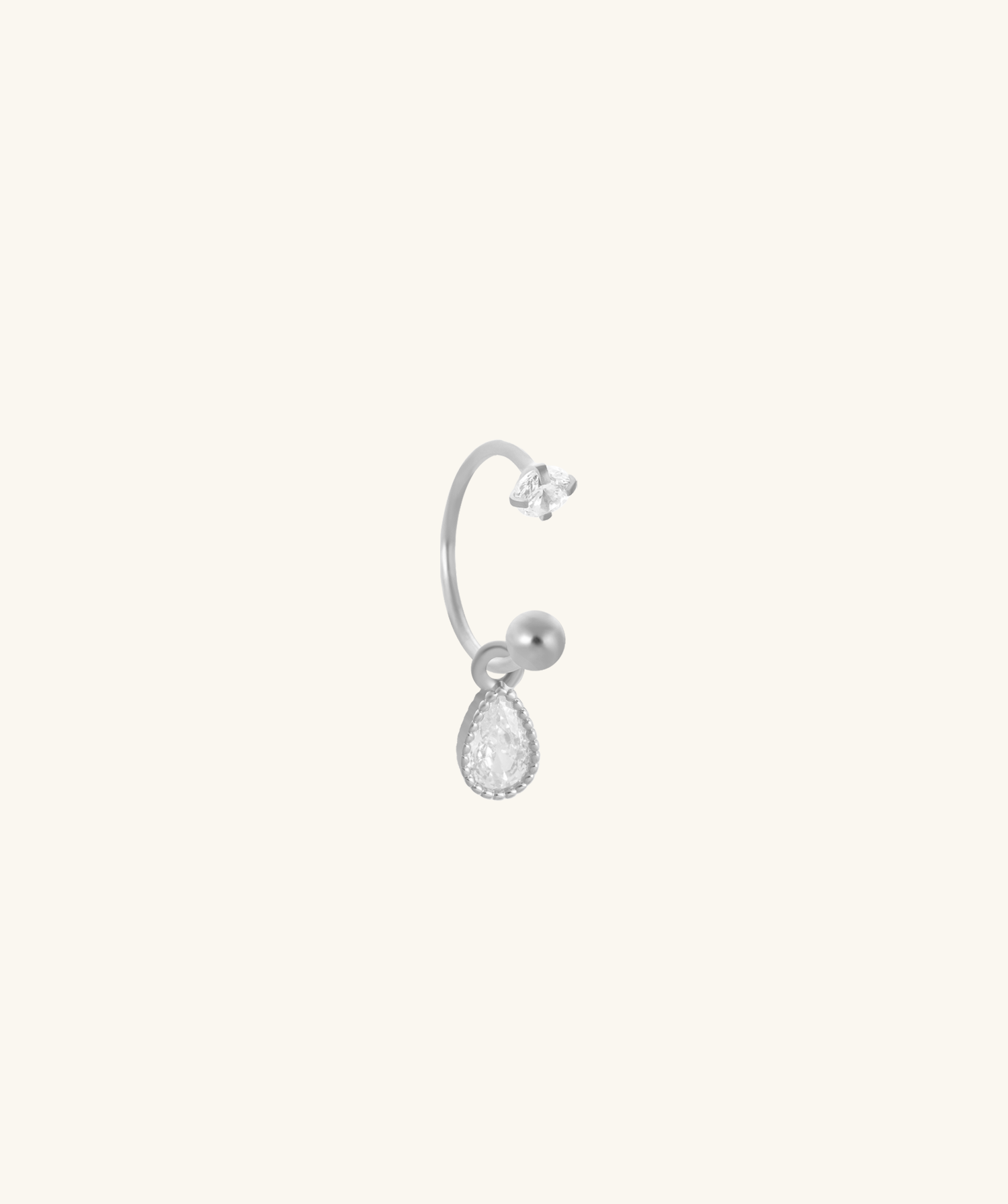 Dew Horseshoe Ring - OumoJewelry