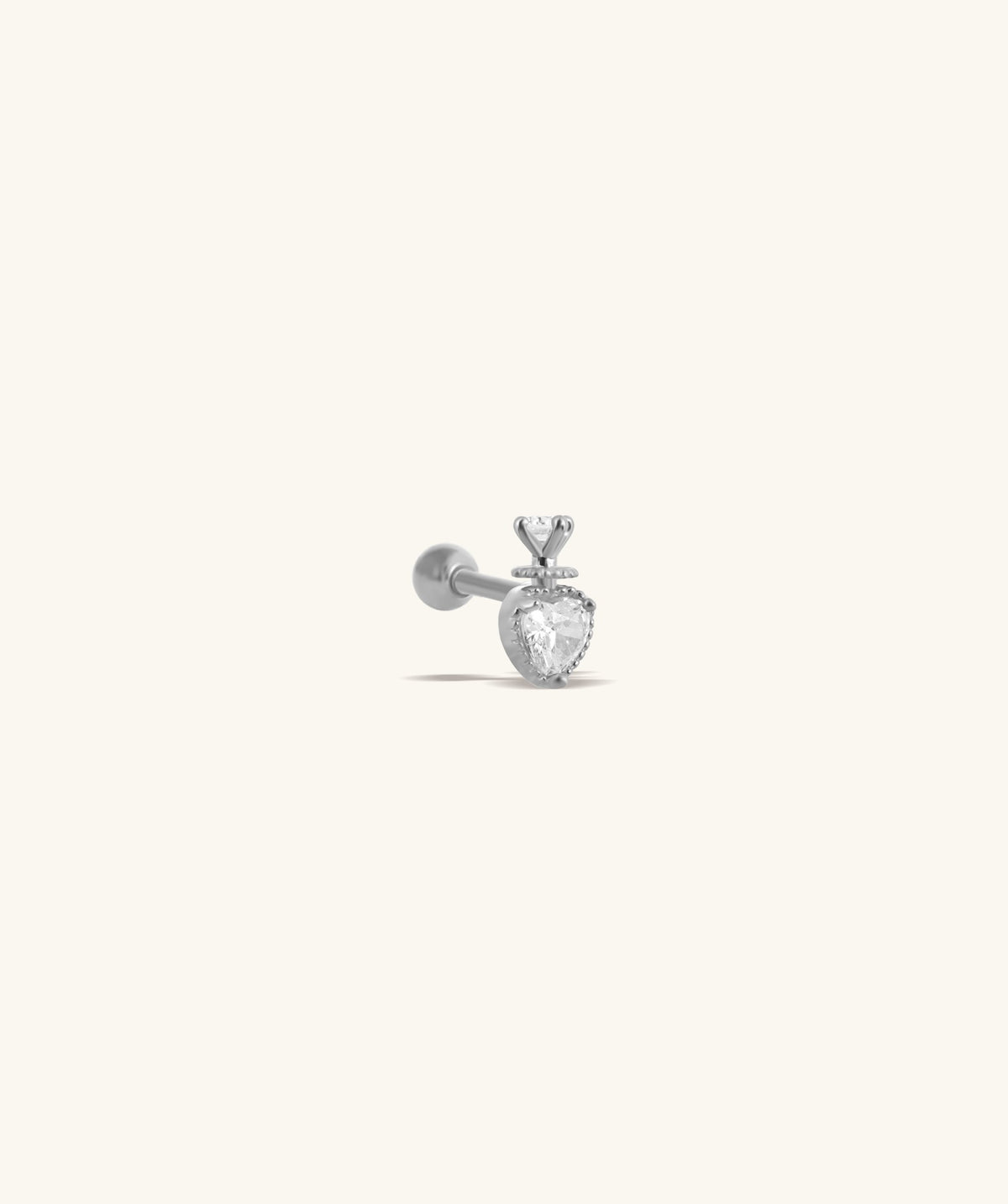 Lazlo Stud - Stainless Steel - Upper Lobe, Helix - Oumo Jewelry