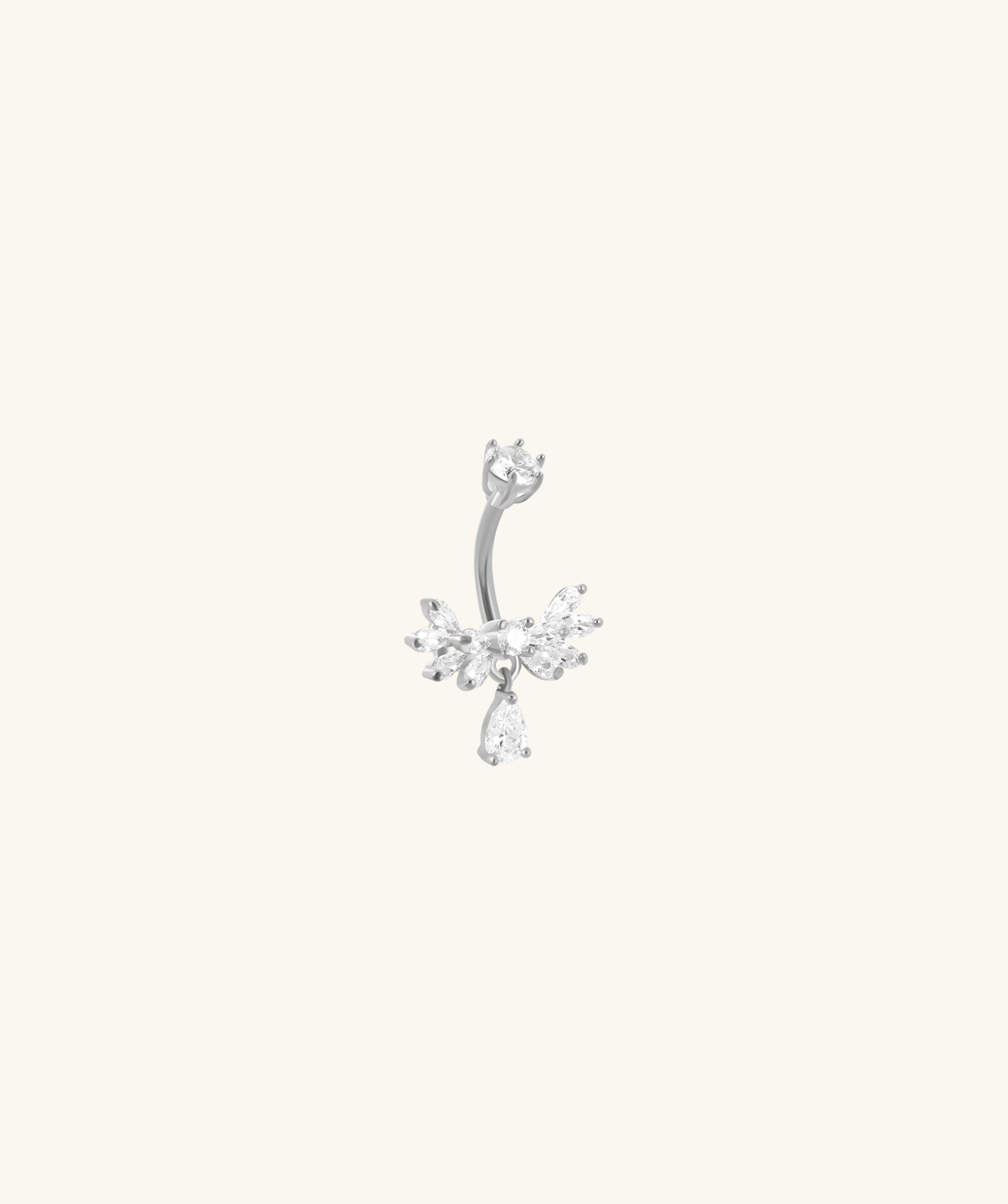 Winged Bloom Belly Ring - OumoJewelry