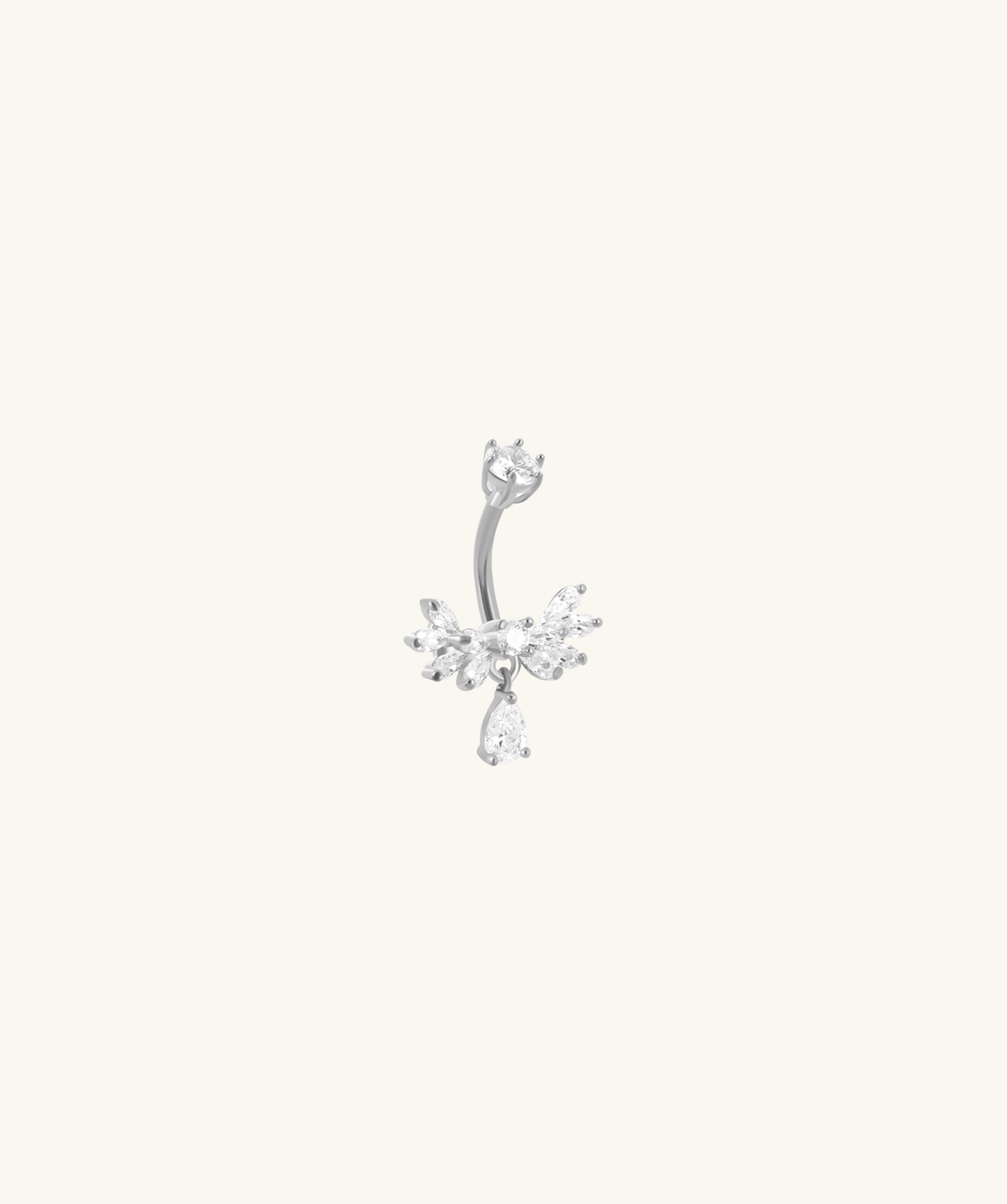 Veda Belly Ring - Stainless Steel - Navel - Oumo Jewelry