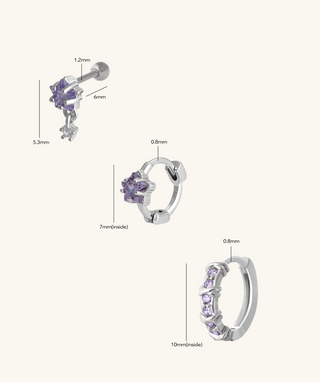 Starlight Amethyst Set - OumoJewelry