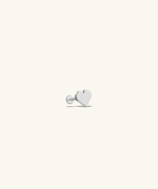 Pixel Heart Flatback Stud - OumoJewelry