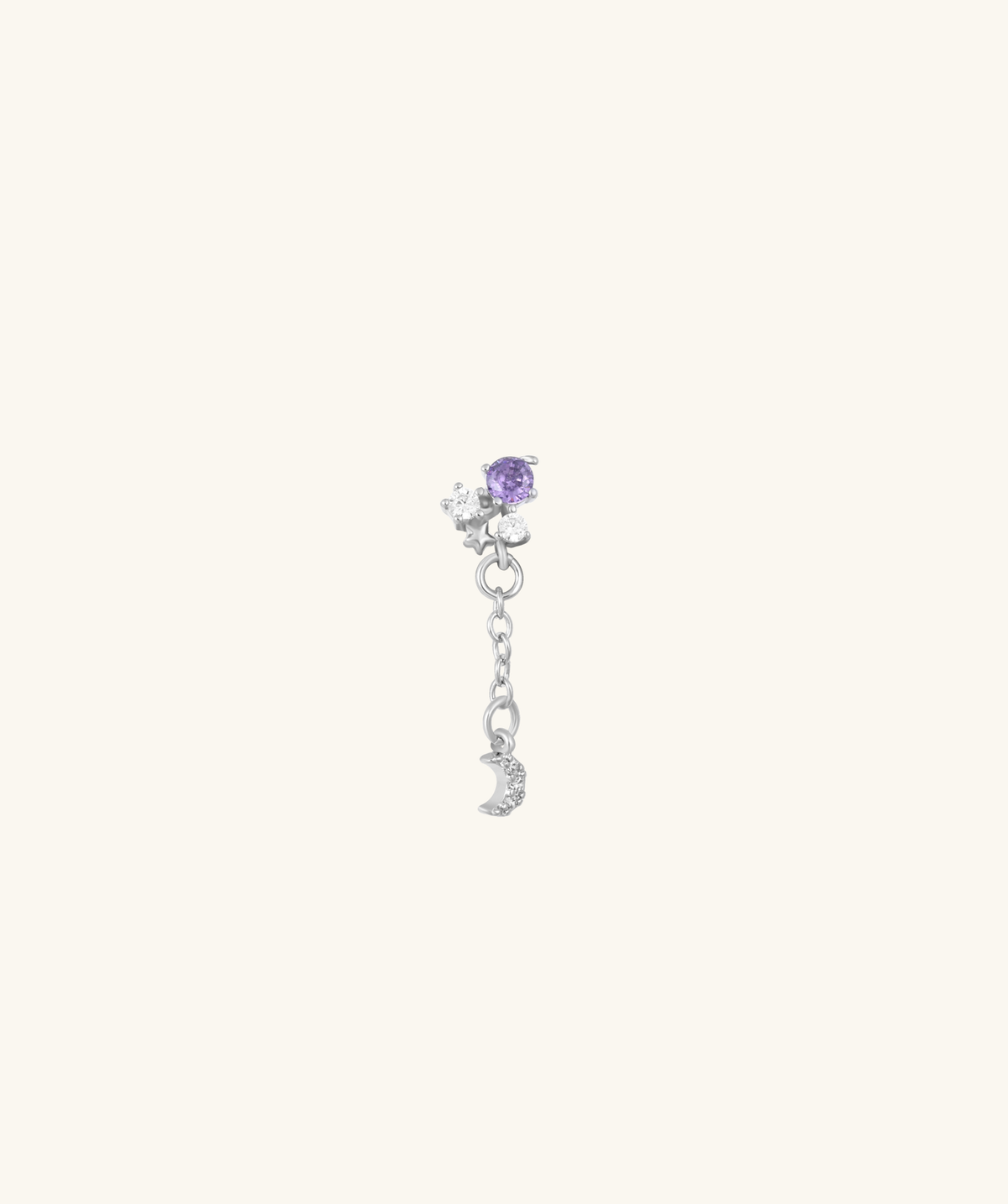 Celene Chain Stud - Stainless Steel - Lobe, Upper Lobe - Oumo Jewelry
