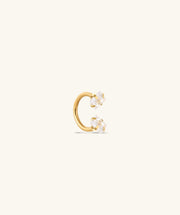 Edge Glow Horseshoe Ring - Stainless Steel - Upper Lobe, Helix, Forward Helix - Oumo Jewelry