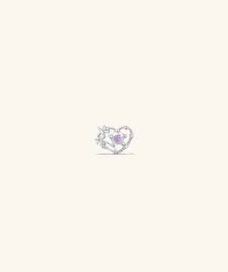 Beautiful Flower Love Stud - OumoJewelry