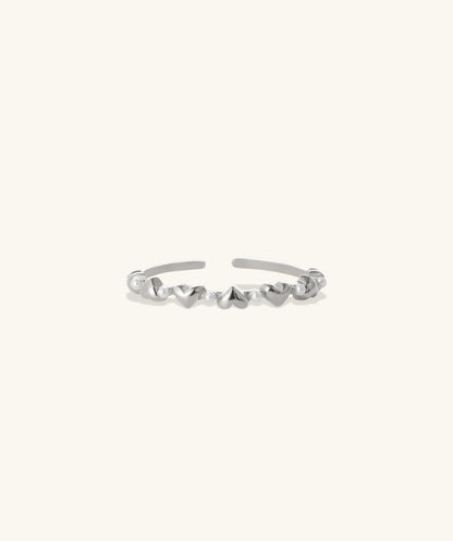 Pearly Heart Ring