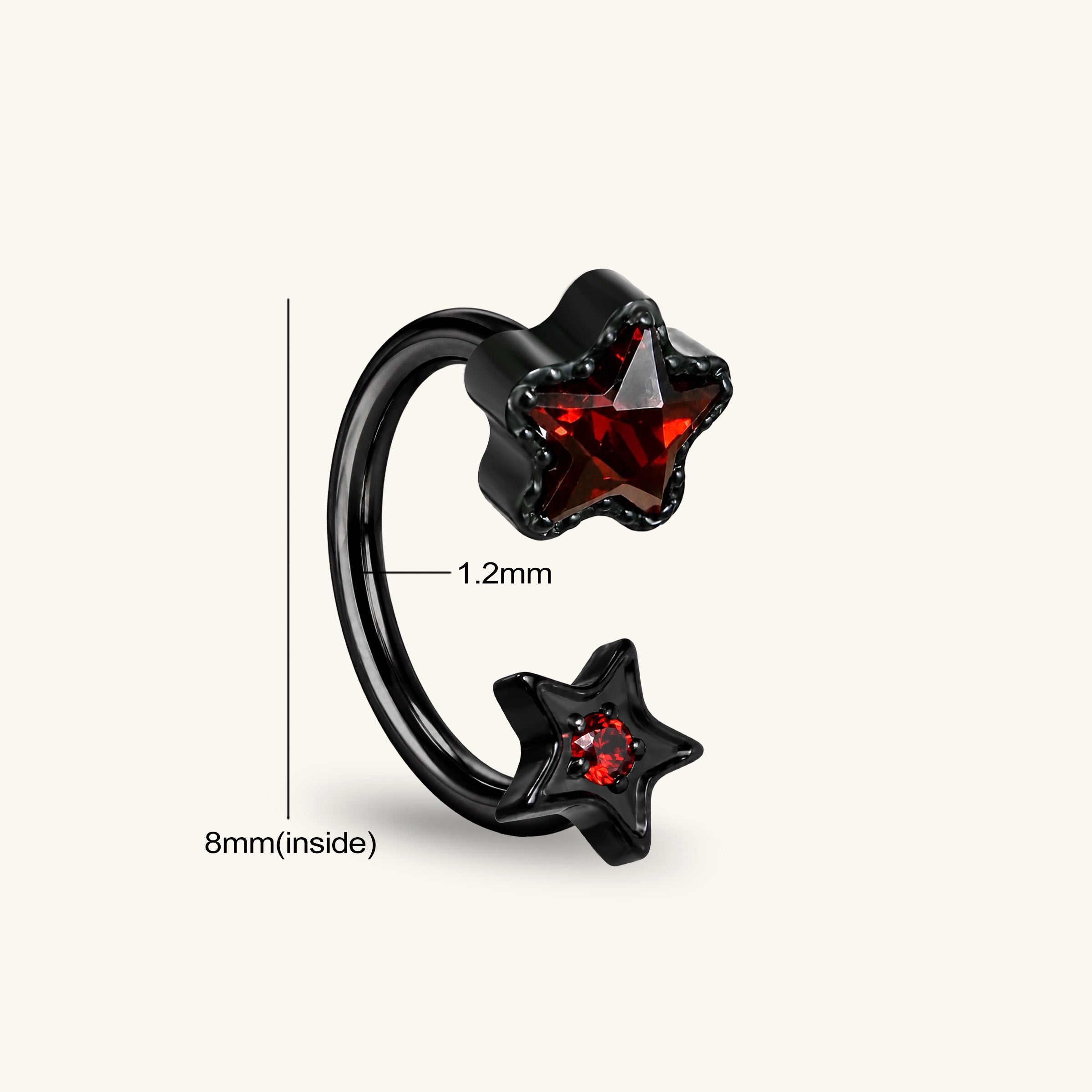 Titanium Ada Horseshoe Ring