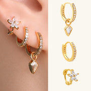 Maren Flower Ear Stack Set
