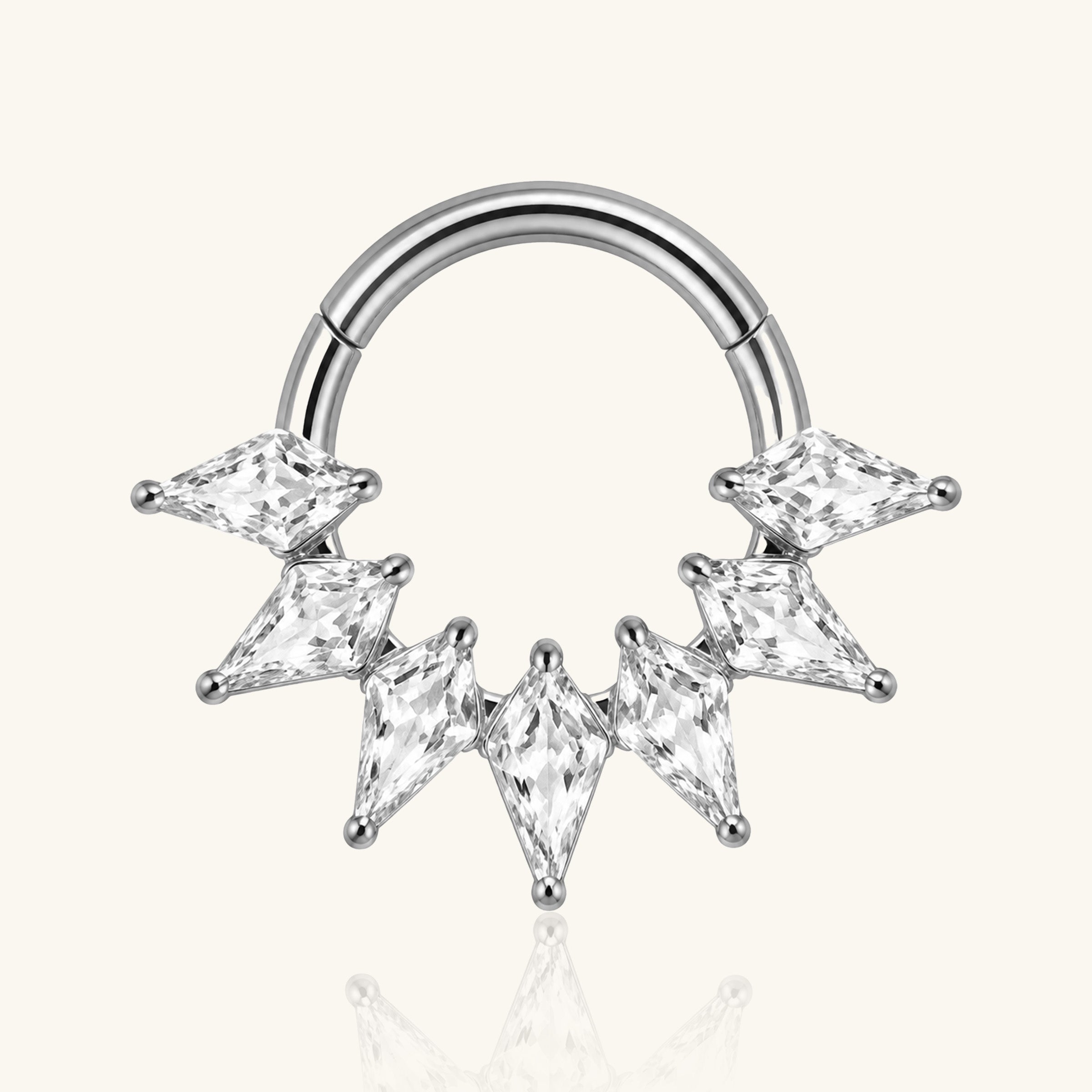 Titanium Nysa Clicker Hoop
