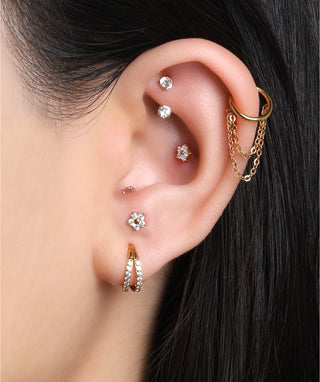 Sable Flower Stud - OumoJewelry