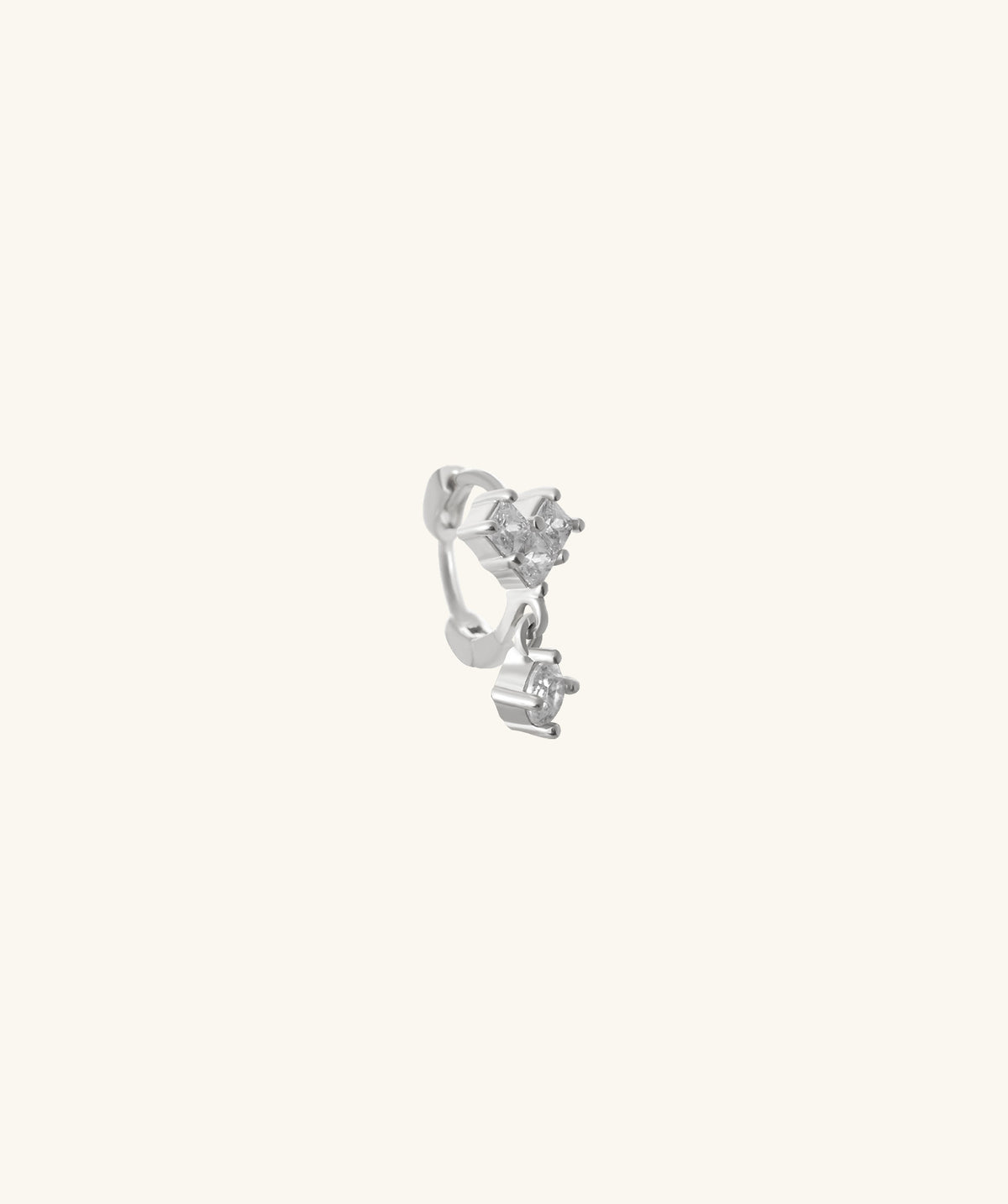 Heart Helix Hoop - Stainless Steel - Helix, Upper Lobe - Oumo Jewelry