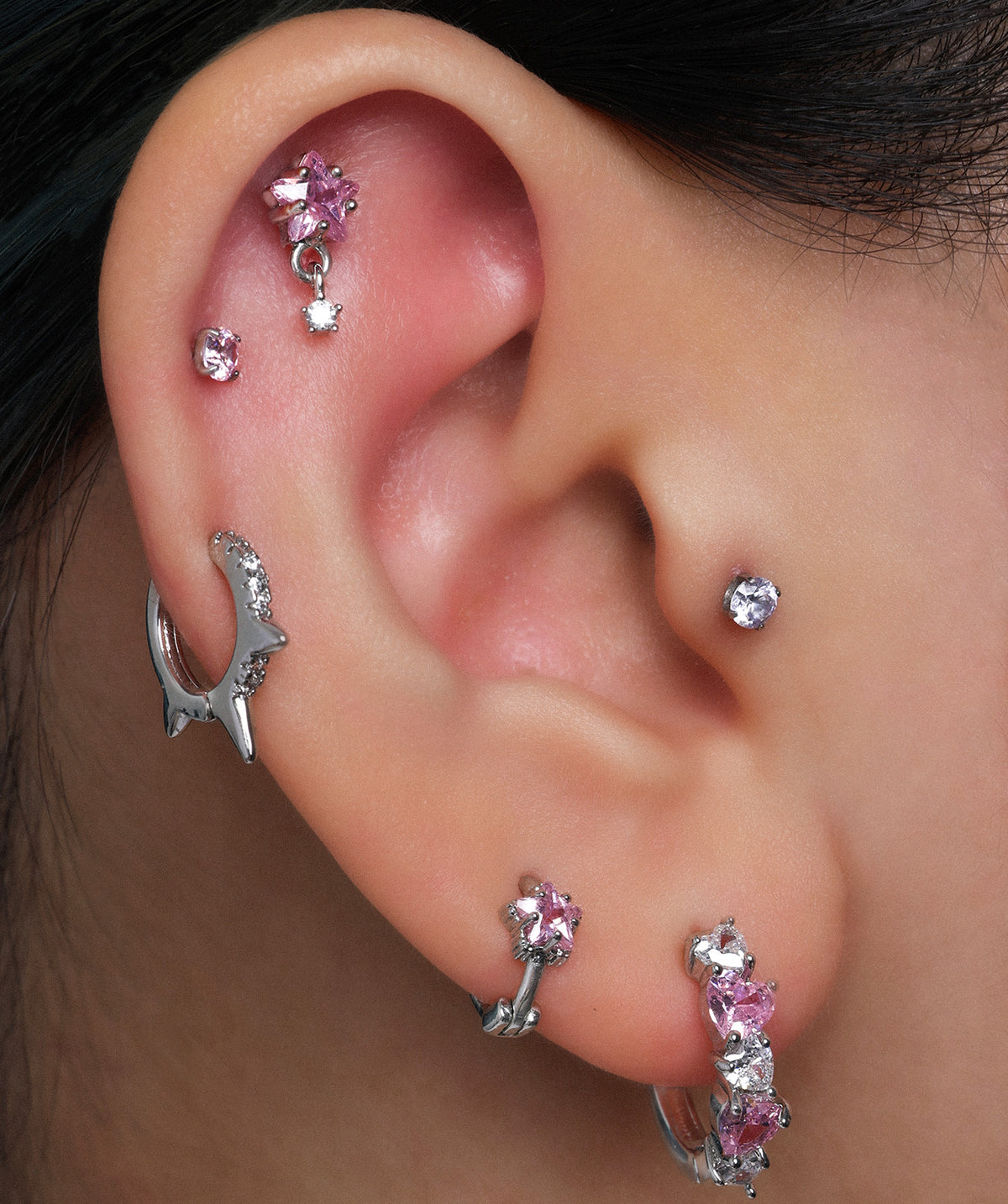 Go Wild Helix Hoop - Brass - Upper Lobe, Helix - Oumo Jewelry