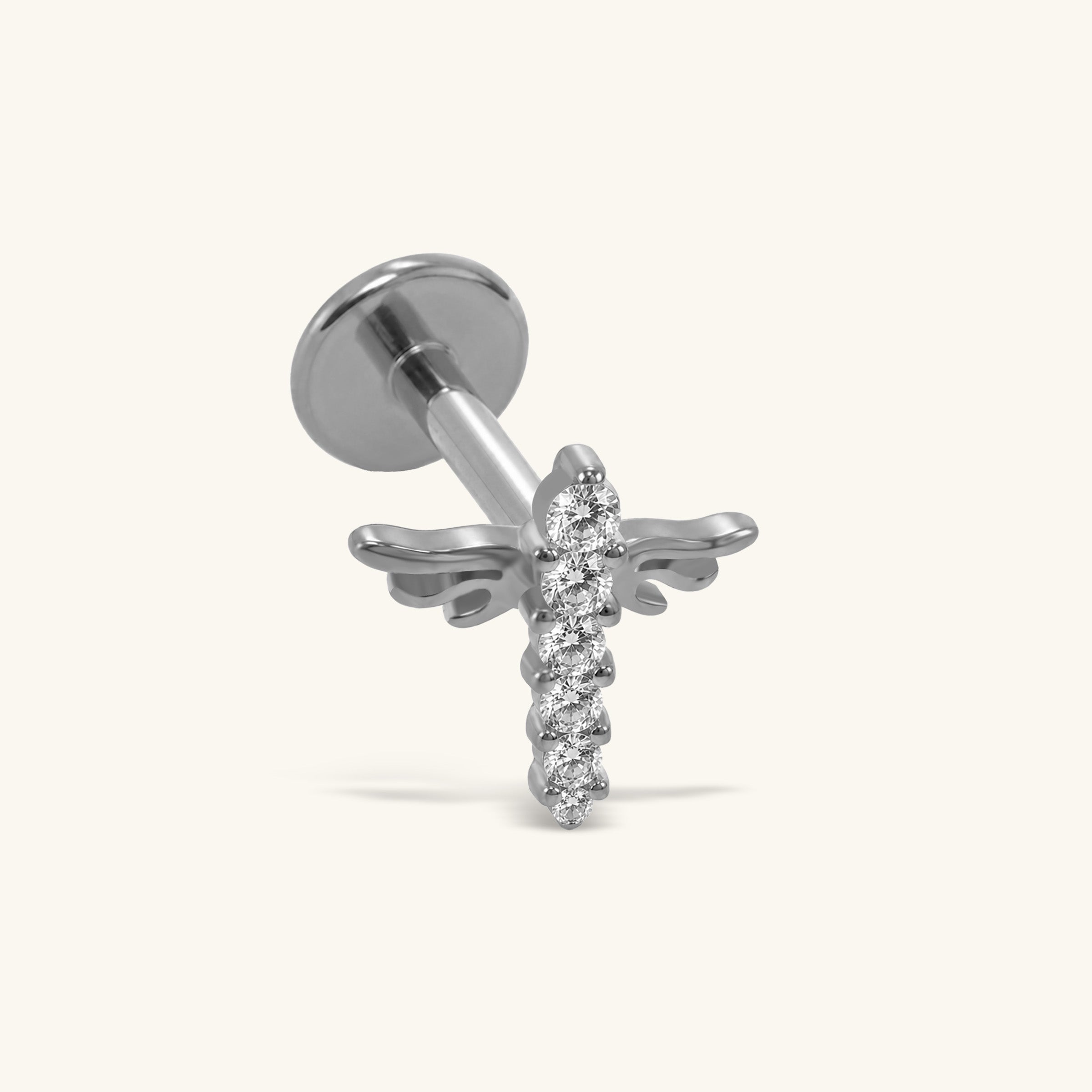 Titanium Lunet Stud