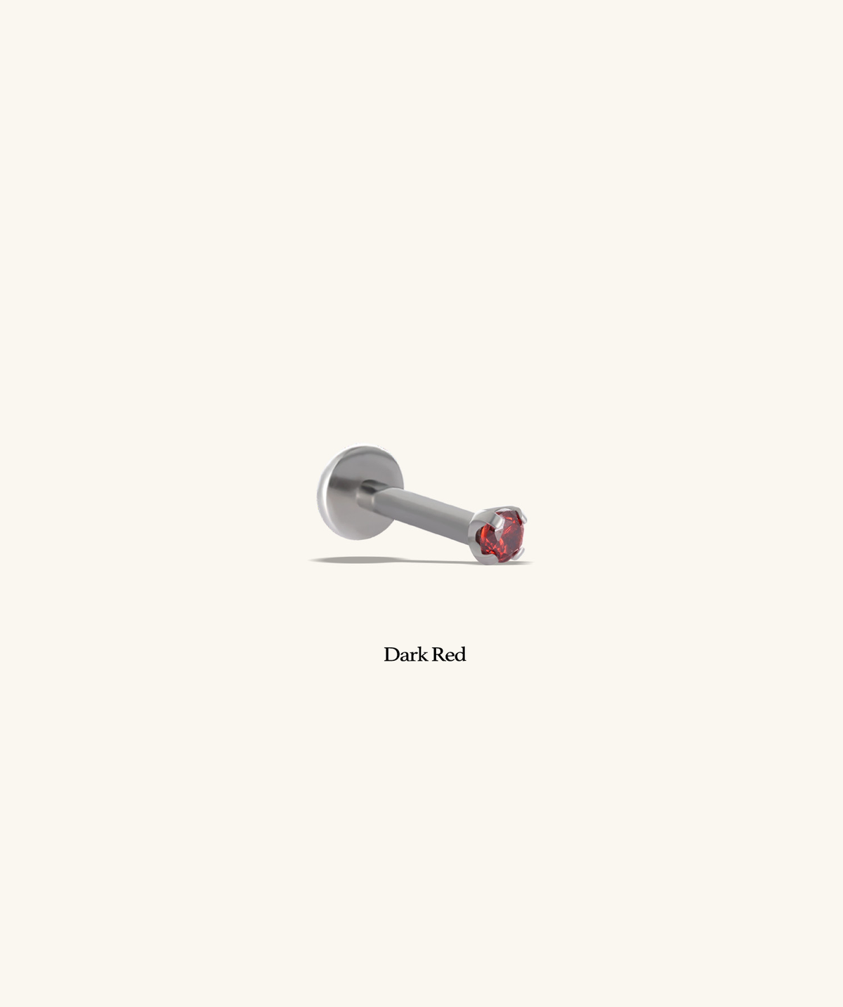 Titanium Internal Threaded Flatback Stud - Titanium - Helix, Forward Helix, Upper Lobe - Oumo Jewelry