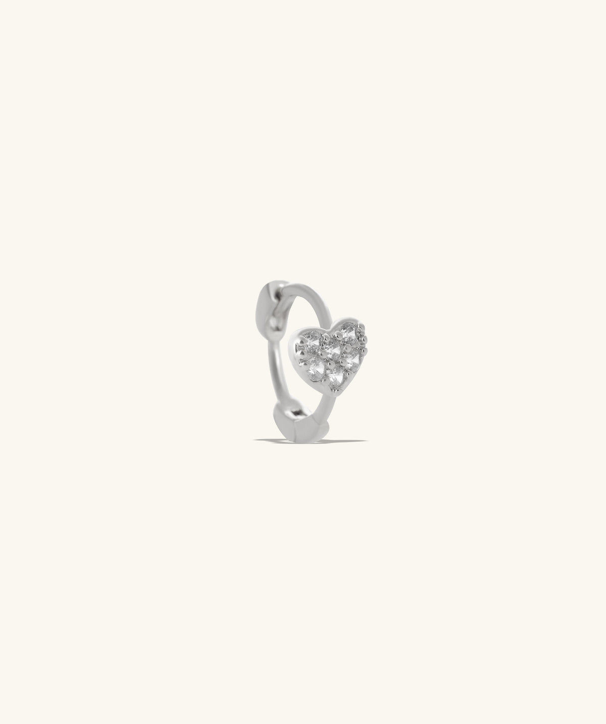 Heart Helix Hoop - Stainless Steel - Helix, Upper Lobe - Oumo Jewelry