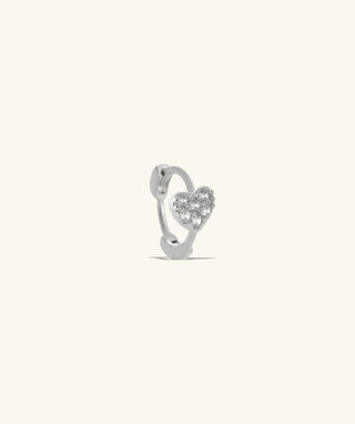 Heart Helix Hoop
