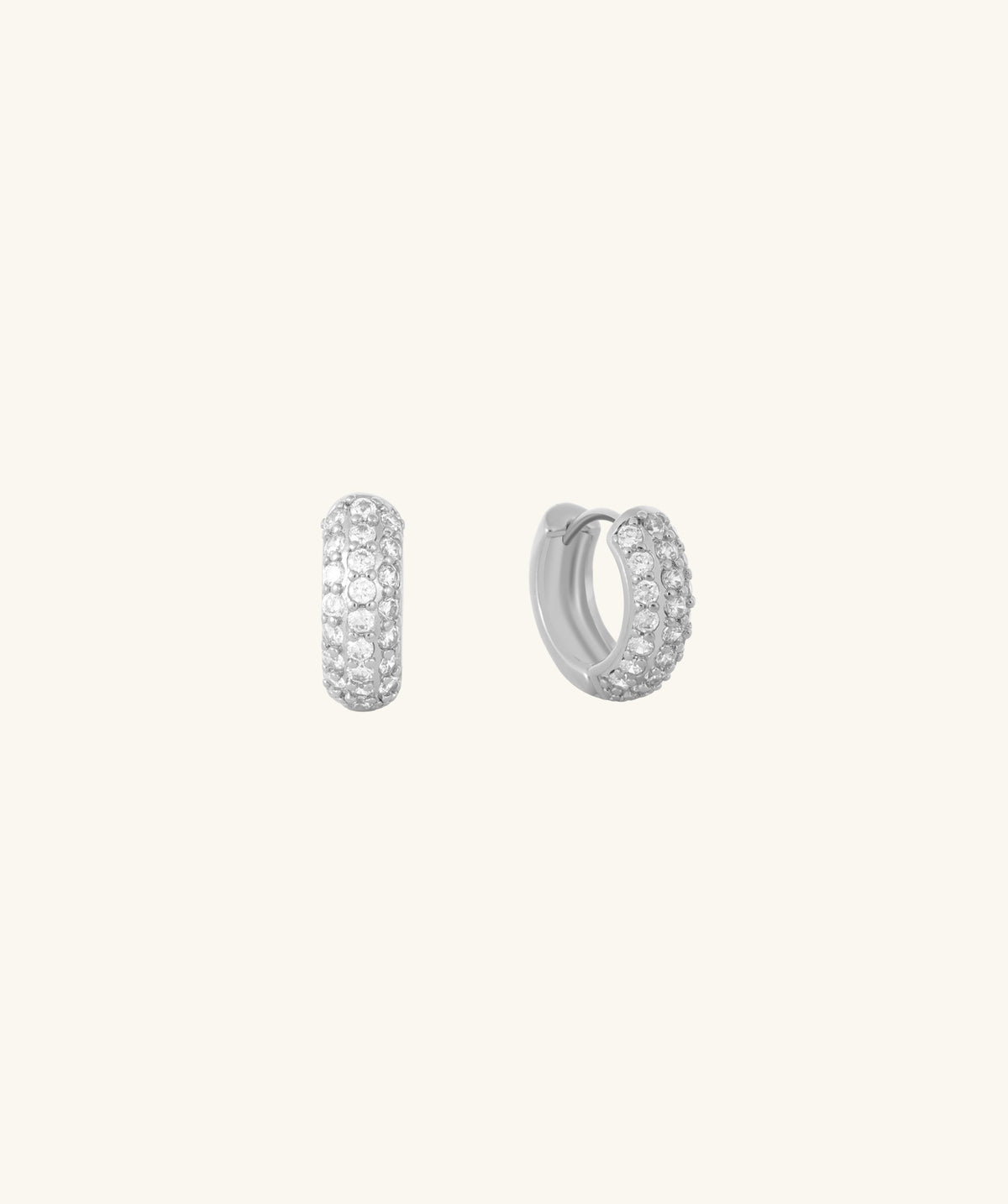 Frosted Sparkle Hoops - Brass - Oumo Jewelry