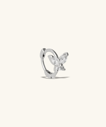 Shiny Butterfly Hoop - OumoJewelry