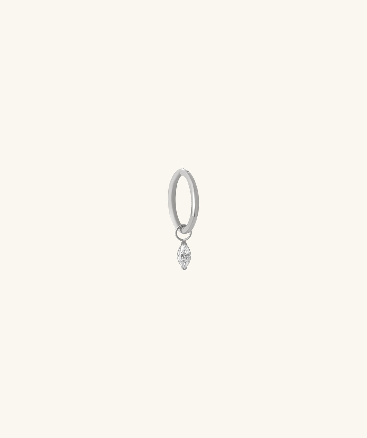 Titanium Marquise Dangle - Titanium - Lobe, Upper Lobe, Helix - Oumo Jewelry
