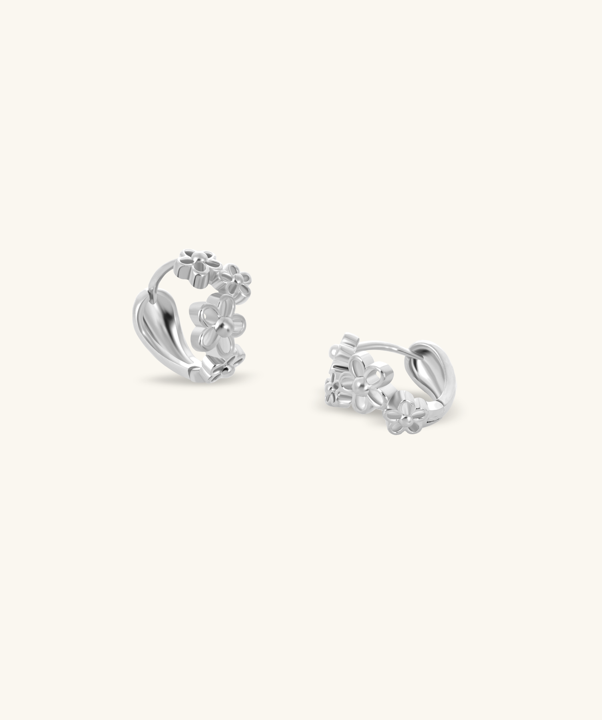 Noel Flower Earrings - Lobe - Oumo Jewelry