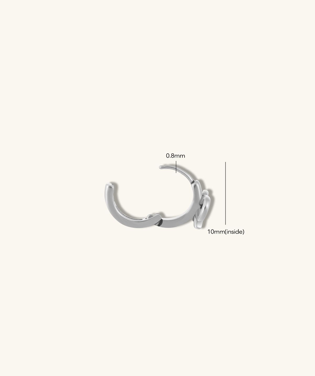 Cute Bow Hoop Earrings - Stainless Steel - Oumo Jewelry