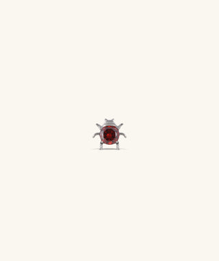 Titanium Ladybug Stud - OumoJewelry