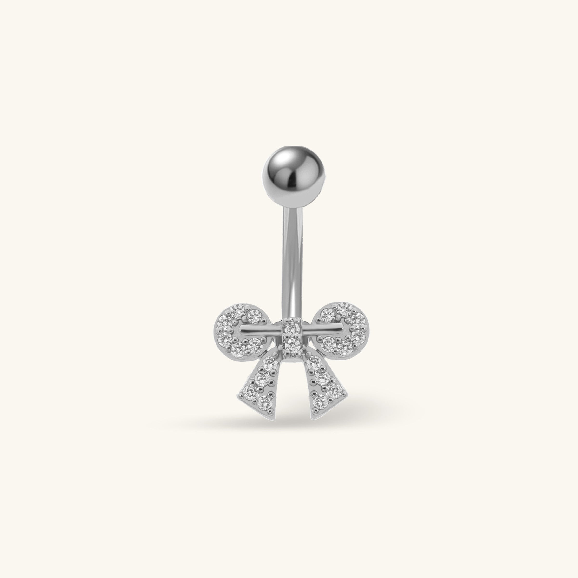 Avery Bow Belly Ring - Oumo Jewelry
