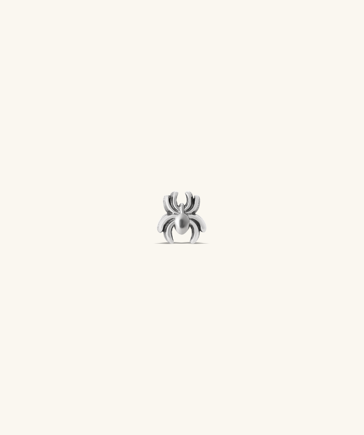 Titanium Spider Flatback Stud - Titanium - Helix, Upper Lobe, Conch - Oumo Jewelry