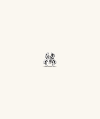 Titanium Spider Flatback Stud - OumoJewelry