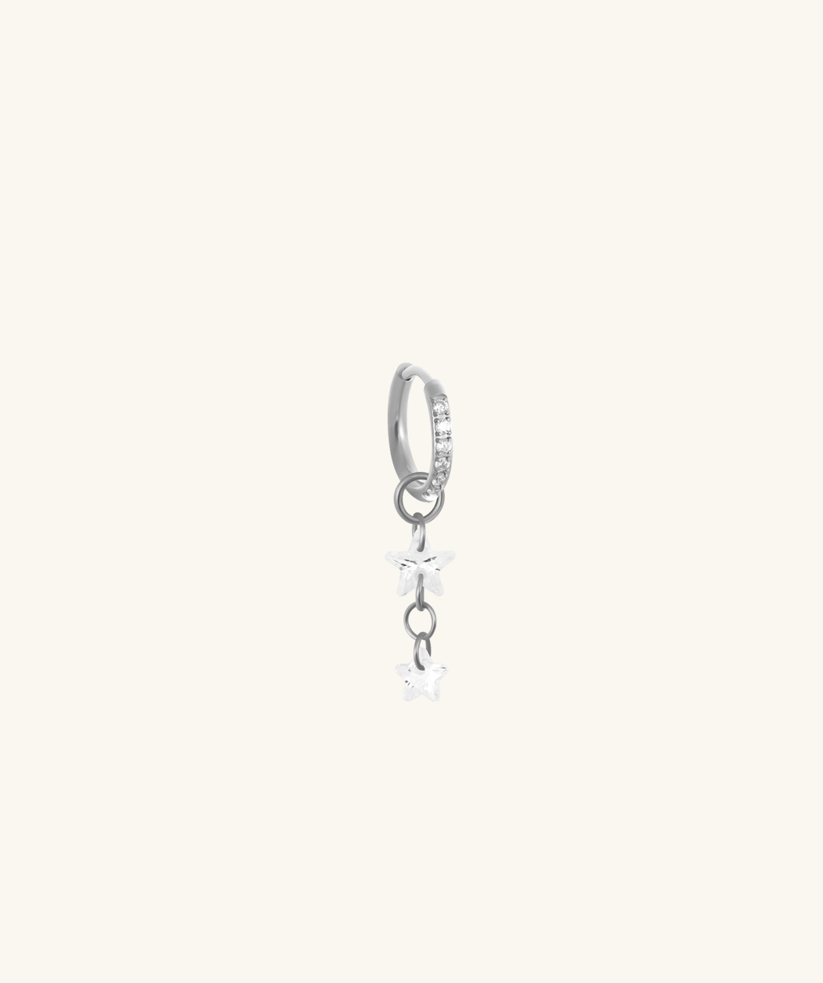 Starfall Chain Charm Hoop - Lobe, Upper Lobe - Oumo Jewelry