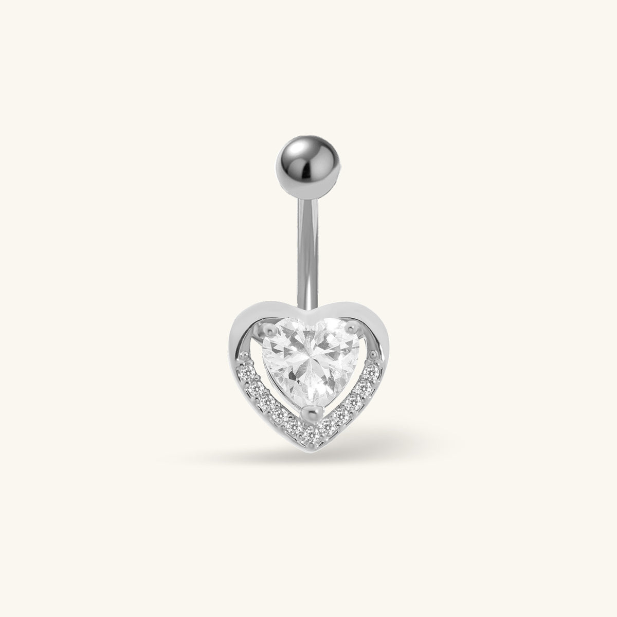 Nyra Heart Belly Ring - Oumo Jewelry