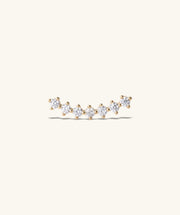 Gems Flat Back Stud - Stainless Steel - Helix, Upper Lobe, Flat - Oumo Jewelry