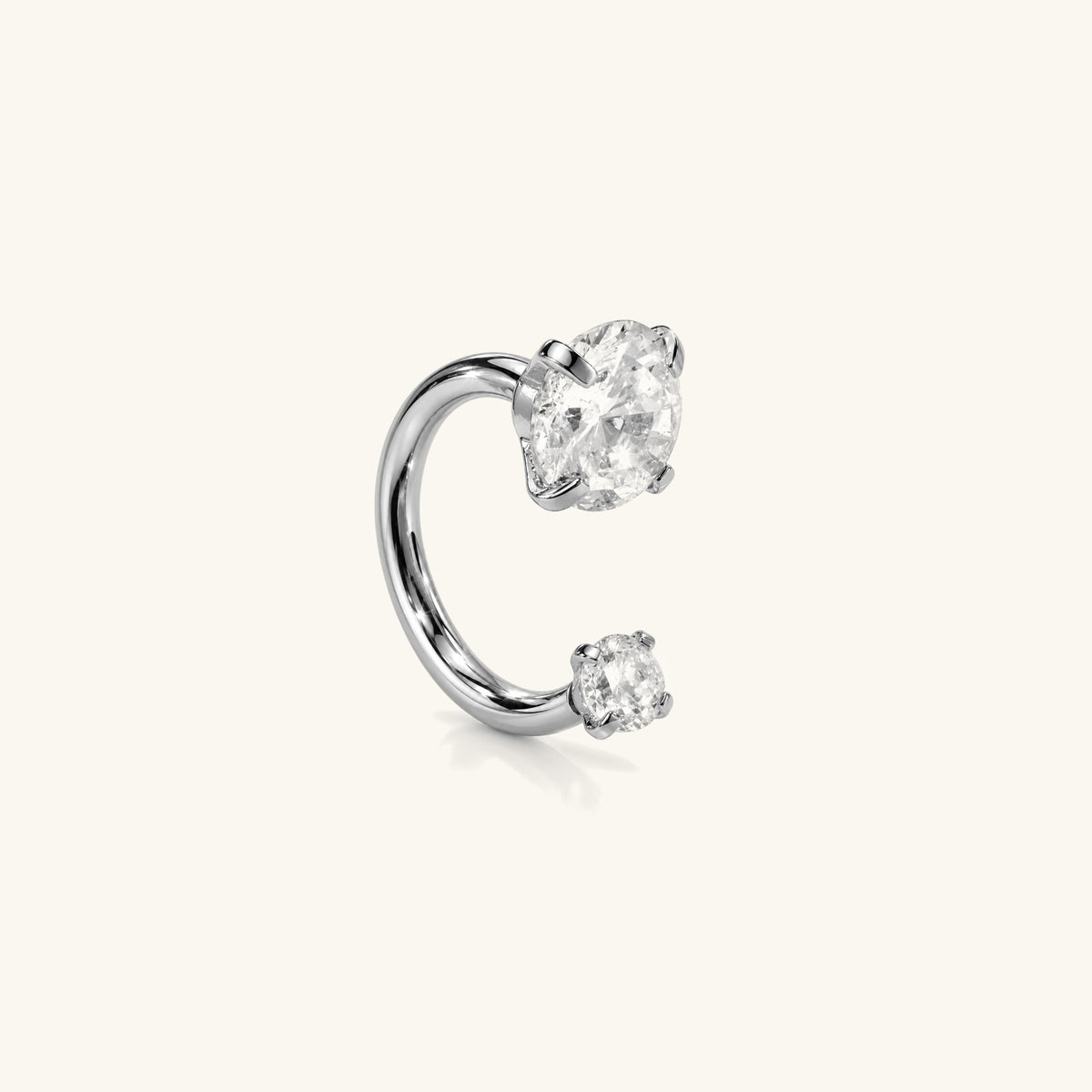 Sparkle Horseshoe Ring - OumoJewelry