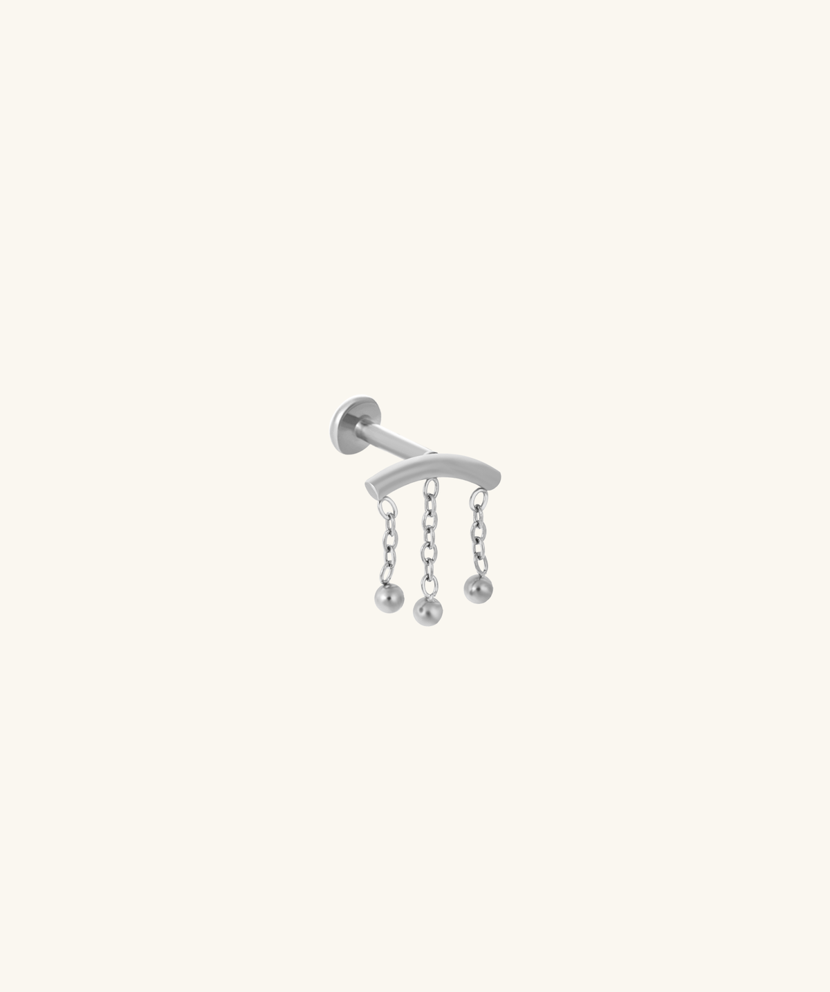 Cool Chain Flatback Earring - Stainless Steel - Flat - Oumo Jewelry