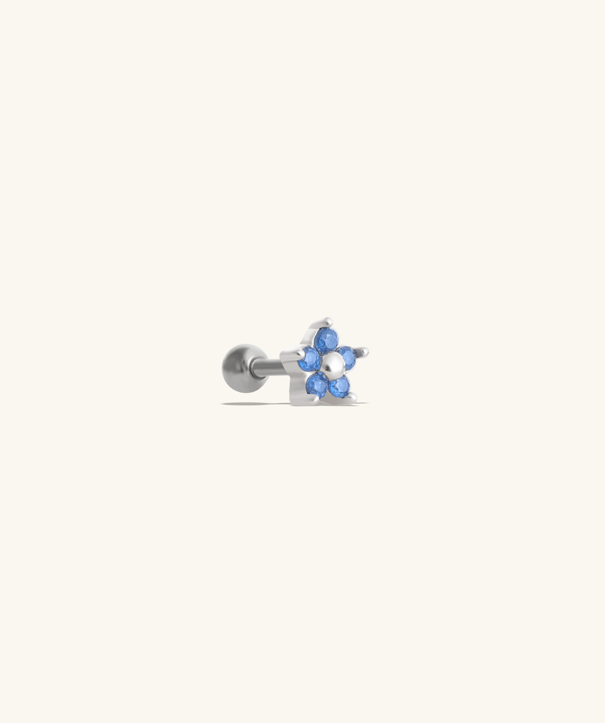 Cute Flower Stud - Stainless Steel - Upper Lobe, Helix, Flat - Oumo Jewelry